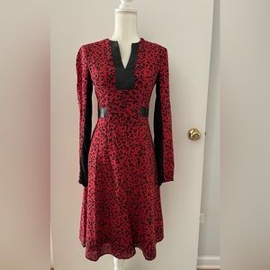 Nanette Lepore Silk & Leather Dress Size 2 (brand new)